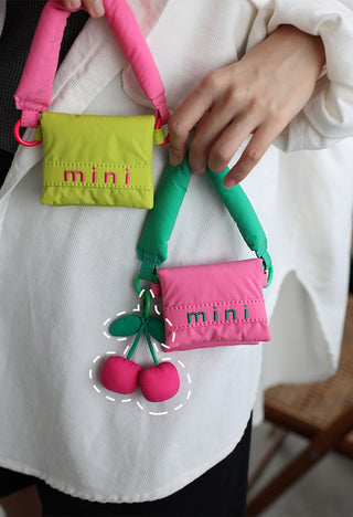 Kawaii Cherry Charm Keychain