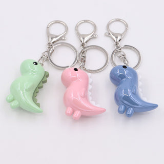 Kawaii Dinosaur Acrylic Keychain – Solid & Luminous Styles