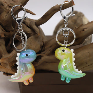 Kawaii Dinosaur Acrylic Keychain – Solid & Luminous Styles