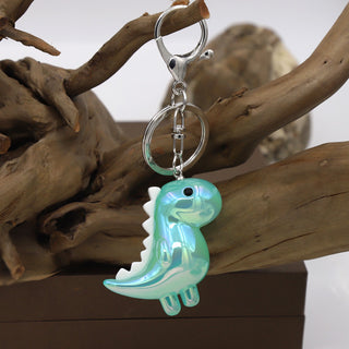 Kawaii Dinosaur Acrylic Keychain – Solid & Luminous Styles
