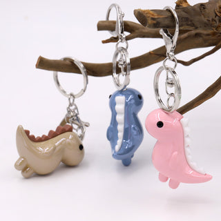 Kawaii Dinosaur Acrylic Keychain – Solid & Luminous Styles