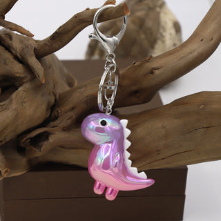 Kawaii Dinosaur Acrylic Keychain – Solid & Luminous Styles