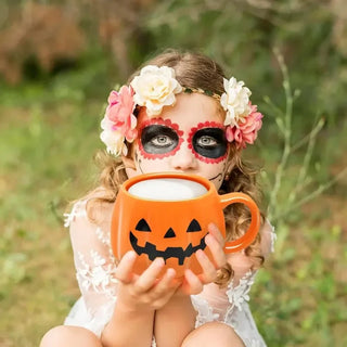 Halloween Pumpkin Ceramic Mug 400ml – Cute Coffee Cup with Festive Pumpkin Pattern