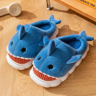 Cosy Shark Plush Slippers