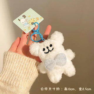 Kawaii Plush Keychains – Animal & Food Bag Charms