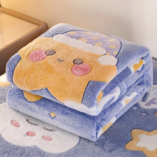 Cosy Garden Printed Flannel Blanket