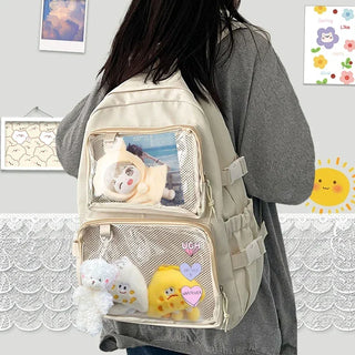 Kawaii Ita Clear Pocket Backpack