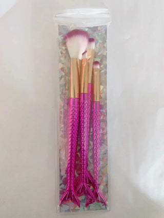 Four Piece Set Mermaid Makeup Brushes