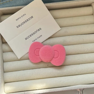 2pcs Sweet Pink Bow & Star Hair Clips