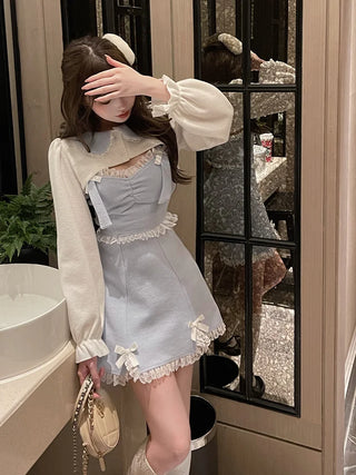 Sweet Lace Bow Kawaii Dress