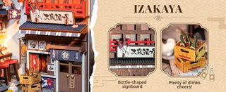 Sakura Wine Alley DIY Book Nook Kit with Lights