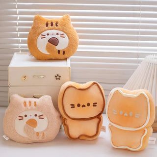 1PC Kawaii Biscuit Cat Plush