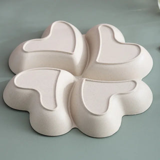 Heart Divided Snack Serving Tray