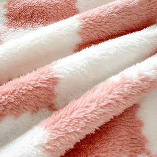 Cosy Check & Panda Fleece Blanket