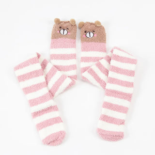 Kawaii Animal Knee-High Fluffy Socks