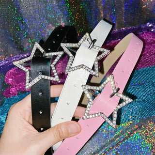 Starlight Y2K Rhinestone Buckle Belt