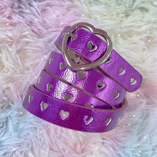 Y2K Pentagram Star Faux Leather Belt
