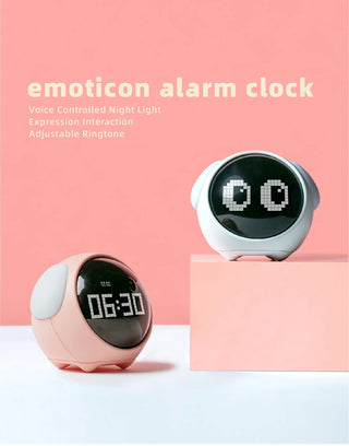 Kawaii Friend Cute Digital Alarm Clock for Kids with LED Display & Night Light