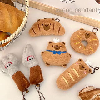 Kawaii Capybara & Food Plush Bag Charms