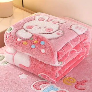 Cosy Garden Printed Flannel Blanket