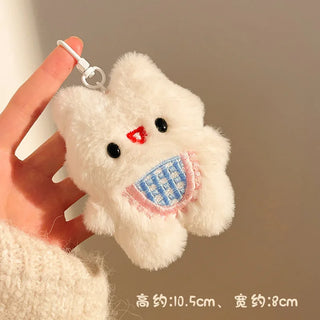 Kawaii Plush Keychains – Animal & Food Bag Charms