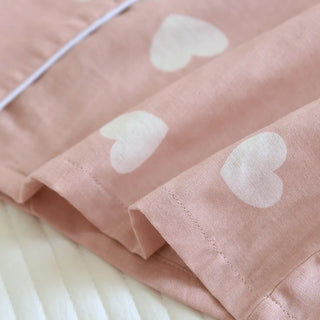 Sweet Hearts Cotton Long-Sleeve Pyjama Set