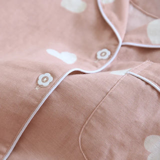 Sweet Hearts Cotton Long-Sleeve Pyjama Set