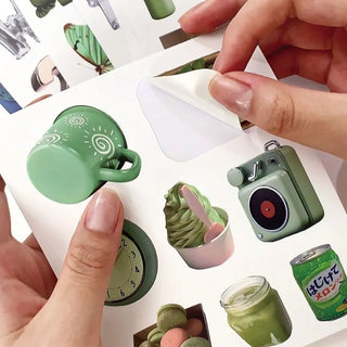40 pcs/pack Cute Aesthetic Large Collage Sticker Book