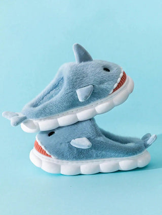 Cosy Shark Plush Slippers