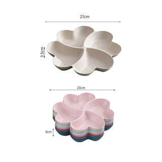 Heart Divided Snack Serving Tray