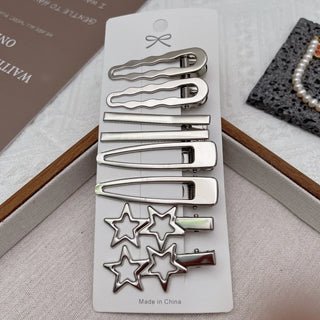1 Set - Silver Metal Duckbill Hair Clip