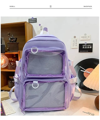 Kawaii Ita Clear Pocket Backpack
