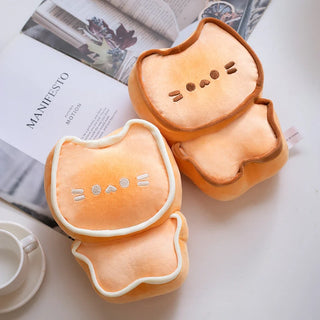 1PC Kawaii Biscuit Cat Plush