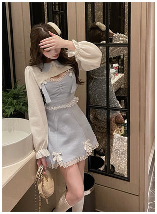 Sweet Lace Bow Kawaii Dress