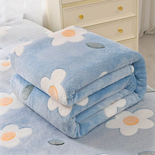 Cosy Garden Printed Flannel Blanket