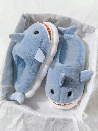 Cosy Shark Plush Slippers
