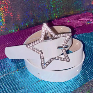 Starlight Y2K Rhinestone Buckle Belt