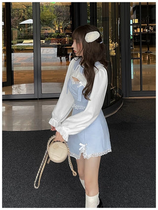 Sweet Lace Bow Kawaii Dress