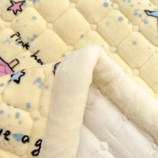 Cosy Printed Milk-Fleece Mattress Pad – Optional Pillowcase Set