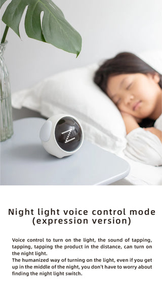 Kawaii Friend Cute Digital Alarm Clock for Kids with LED Display & Night Light
