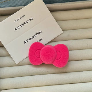 2pcs Sweet Pink Bow & Star Hair Clips