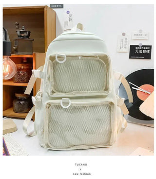 Kawaii Ita Clear Pocket Backpack