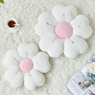 Cosy Daisy Plush Flower Cushion