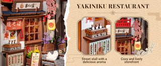 Sakura Wine Alley DIY Book Nook Kit with Lights