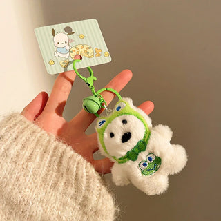 Kawaii Plush Keychains – Animal & Food Bag Charms