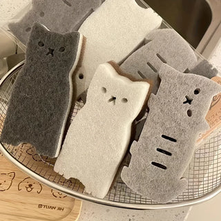 Purrfect Washing-Up Cat Sponges – Set of 4