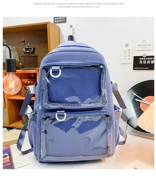 Kawaii Ita Clear Pocket Backpack