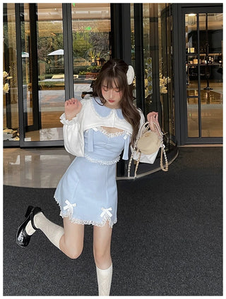 Sweet Lace Bow Kawaii Dress