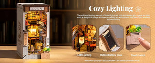 Sakura Wine Alley DIY Book Nook Kit with Lights