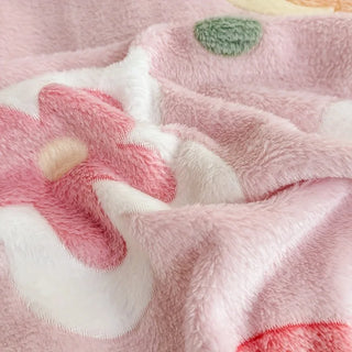 Cosy Garden Printed Flannel Blanket